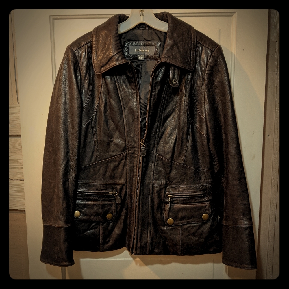 Liz Claiborne Vintage Genuine Leather Jacket